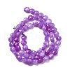 Natural Dyed White Jade Beads Strands G-C179-A6mm-03-3
