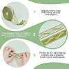 Polyester Jacquard Rhombus Ribbon OCOR-WH0078-150-4