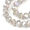 Electroplate Glass Beads Strands EGLA-A034-J8mm-B09-3