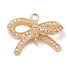 Brass Micro Pave Clear Cubic Zirconia Pendants KK-S388-03G-1
