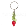 Resin Strawberry Pendant Keychain KEYC-JKC00651-02-1