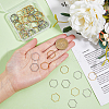 DICOSMETIC 80Pcs 2 Colors Stainless Steel Linking Rings STAS-DC0015-19-3