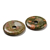 Natural Unakite Pendants G-P532-01A-18-2