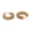 304 Stainless Steel Mesh Hoop Earrings EJEW-O096-05A-G-1