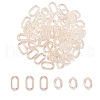 100Pcs 2 Styles Transparent Acrylic Linking Rings OACR-CJ0001-17-1