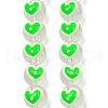 Transparent Glass with Enamel  Beads GLAA-N0028-04A-1