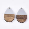Resin & Walnut Wood Pendants RESI-T035-08A-2
