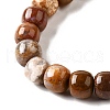 Natural Red Rainbow Jasper Beads Strands G-U023-B02-03-4