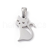 304 Stainless Steel Pendants STAS-G284-20P-1