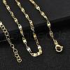 Brass Mariner Link Chain Necklaces NJEW-M108-06G-4