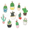 30Pcs 10 Styles Alloy Pendants ENAM-CJ0003-01-9