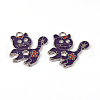 Alloy Enamel Kitten Pendants ENAM-P033-3-3