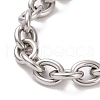 Non-Tarnish 201 Stainless Steel Chunk Cable Chains Bracelet for Men Women BJEW-G618-04P-B02-2