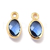 Eco-Friendly Brass with Glass Pendants KK-K268-01B-2