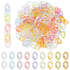 HOBBIESAY 240Pcs Transparent Acrylic Linking Rings MACR-HY0001-04-1