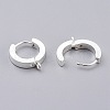 304 Stainless Steel Huggie Hoop Earrings Findings STAS-I167-01A-S-3