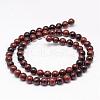 Natural Mahogany Obsidian Bead Strands G-K153-B17-4mm-2