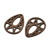 Walnut Wood Pendants WOOD-A025-04J-2