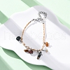 12Pcs 12 Colors Natural & Synthetic Gemstone Chip Charm Bracelets for Men Women BJEW-G743-03-2