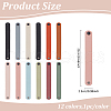 ANATTASOUL 12Pcs 12 Colors Flat PU Imitation Leather Cord Bracelets for Women Men BJEW-AN0001-83-2