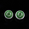 Saint Patrick's Day Theme Printed Wooden Beads WOOD-D006-07-4