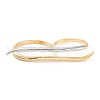 Brass Open Cuff Ring RJEW-C102-09GP-2