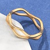 Unisex Ion Plating(IP) 304 Stainless Steel Finger Rings RJEW-E164-04G-3