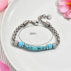 Stylish Synthetic Turquoise Beaded Bracelets KC4109-2