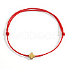 Bohemian Style Adjustable Cross Gemstone Bead Braided Bracelets NG2243-2-1