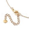 Round Natural Freshwater Pearl Copper Wire Wrapped Pendant Necklaces NJEW-JN04947-03-5
