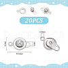 Unicraftale 304 Stainless Steel Snap Clasps STAS-UN0009-06P-3