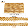Polyester Braided Lace Trim OCOR-WH0078-09A-2