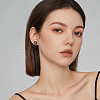 30 Pairs Wood Studs Earring Findings EJEW-DC00001-7