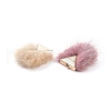 Defective Closeout Sale: Oxidized)Faux Mink Fur Tassel Pendant Decorations FIND-XCP0001-10-2