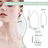 Beebeecraft 200Pcs 316 Surgical Stainless Steel Earring Hooks STAS-BBC0006-25-2