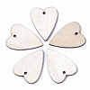 Unfinished Natural Poplar Wood Pendants WOOD-S045-114-1