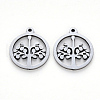 Non-Tarnish 304 Stainless Steel Pendants STAS-N092-05-2