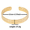 Vintage Hammered 304 Stainless Steel Cuff Bangles for Women KM3696-2-1