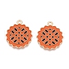 Thanksgiving Day Theme Alloy Enamel Pendants X1-ENAM-T020-35H-1