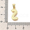 Rack Plating Brass Micro Pave Cubic Zirconia Pendants KK-L226-100G-S-3