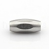 304 Stainless Steel Matte Surface Magnetic Clasps with Glue-in Ends STAS-O042-B-31-2