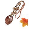 Acrylic Beaded Pendant Necklaces & Dangle Earrings Sets WGE2FFC-09-2
