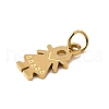 Girl 304 Stainless Steel Pendants STAS-M121-06G-2