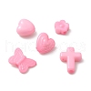 100Pcs 5 Style Opaque Acrylic Beads SACR-FS0001-13-3