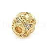 Brass Micro Pave Cubic Zirconia Beads KK-Z095-04G-05-2