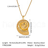 Stainless Steel Pendant Necklaces for Women EG5545-2-2