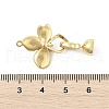 Brass Enamel Fold Over Clasps KK-U059-05G-3