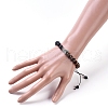Unisex Adjustable Nylon Thread Braided Bead Bracelets BJEW-JB05010-01-5