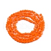 Opaque Solid Color Glass Beads Strands GLAA-N052-05A-A13-2