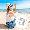 CHGCRAFT 20Pcs Alloy Crystal Glass Rhinestone Connector Charms FIND-CA0009-23A-6